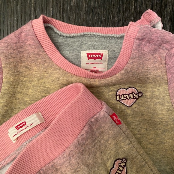 Girl Levi ombré sweatsuit jogger set - Picture 2 of 2